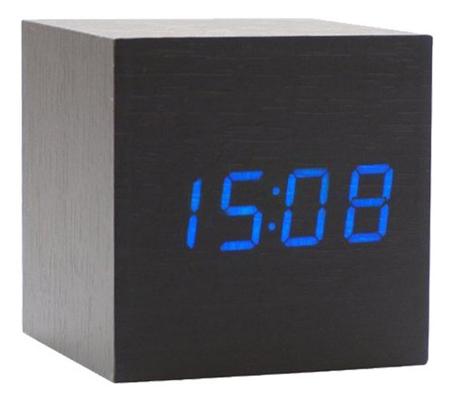 Onerbuy Reloj Despertador Digital De Madera Con Forma De Cub 0