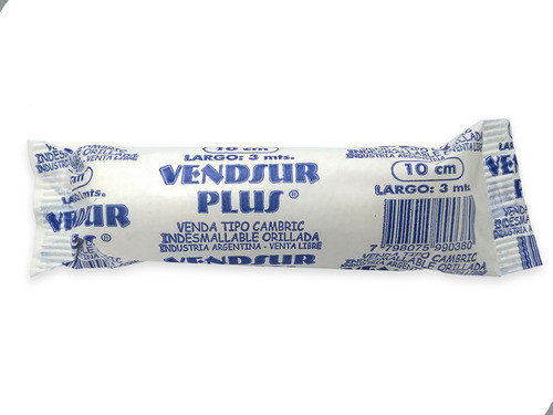 Venda Cambric Orillada 10cm X 5 U. 1