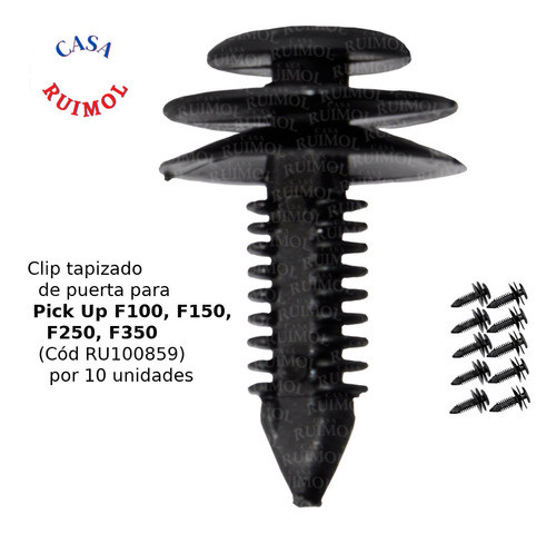 Grampa Clip Tapizado Puerta Ford F-100 (x 10 Unid) 1