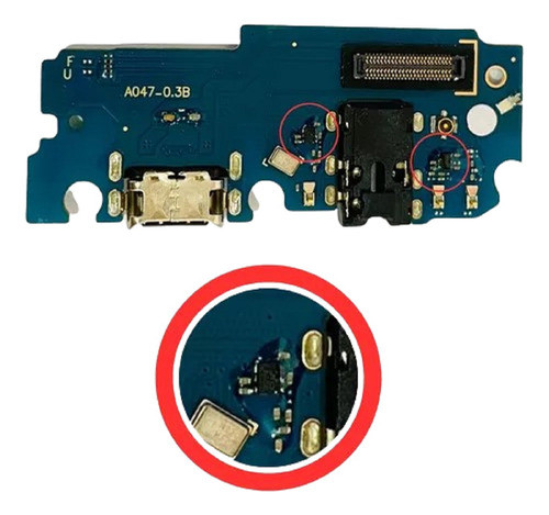 Placa Conector De Carga Para A04s A047 Turbo Com Ci 0