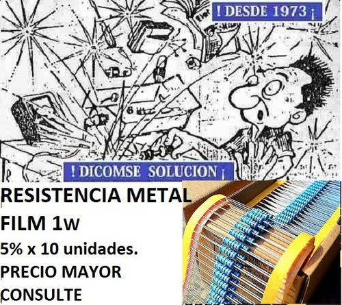 Resistencia Metal Film 1w 5% .56 Ohm X 10 Unid 0