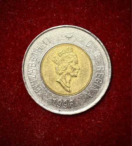 Moneda 2 Dólares Canadá 1996 Km 270 Elizabeth 2 1