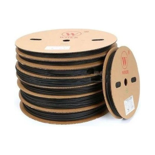 Termocontraible Negro 2,5mm A 1,25 S/adhesivo Pack 5 Mts 0