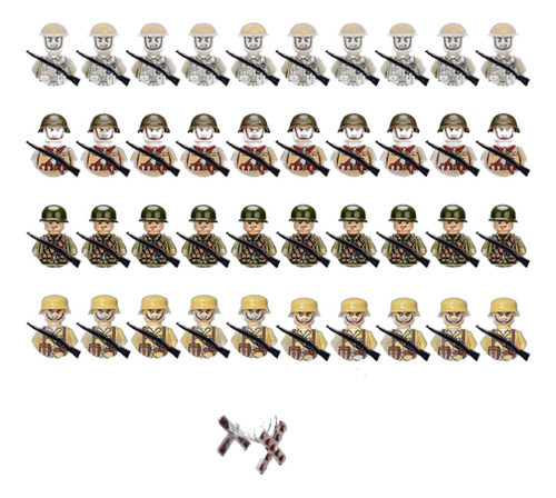 Juego De Construcción De Figuras Militares Para Niños 0