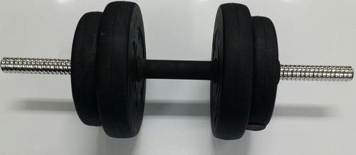 Kit Entrenamiento 1 Mancuerna + 8kg Pesas Revestidas Fitness 1