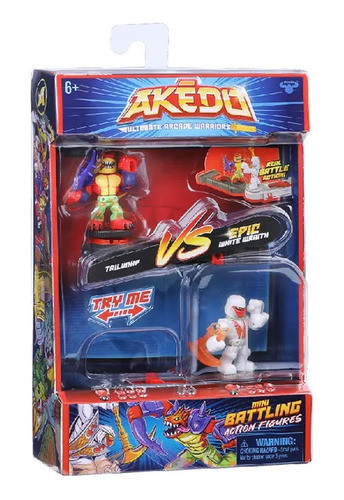 Akedo Mini Figuras Accion De Combate 2 Figuras Original 1