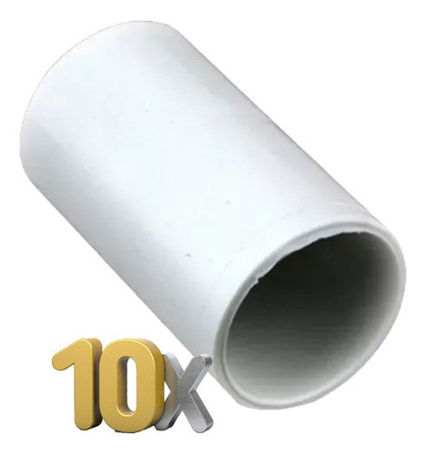 Union Cupla Pvc 7/8  Para Caño Rigido Corrugado Pack X 10u 0
