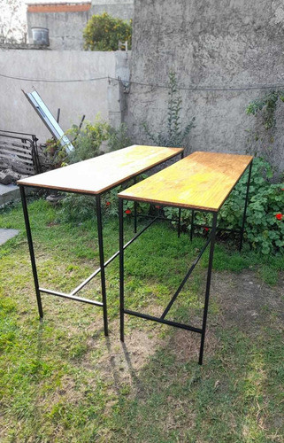 Desayunador Barra Mesa Alta Estilo Industrial 1