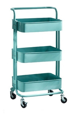 Carrinho Multiuso Organizadora 3 Prateleiras Em Aço 0