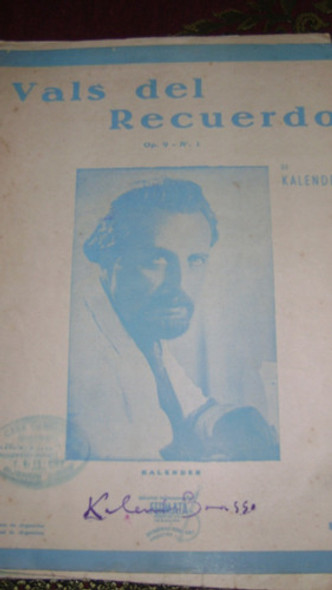 Partitura Para Piano Vals Del Recuerdo Op 9 N*1 De Kalender 0