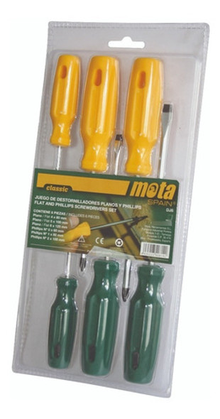Juego De Destornilladores - 6 Piezas Mota 0