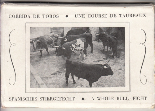1958 Tauromaquia Librillo Con 10 Fotografias Toros Barcleona 0