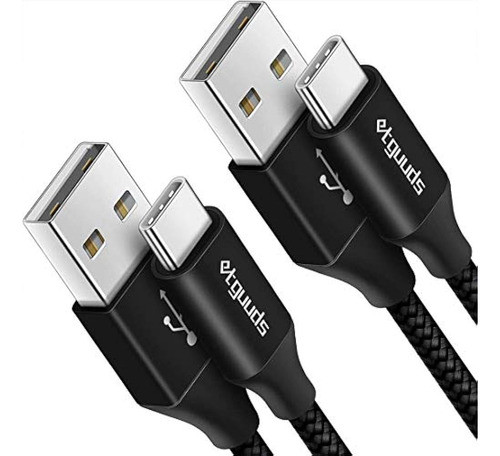 [15 Pies, Paquete De 2] Cable Usb C, Etguuds Cable Usb Largo 0