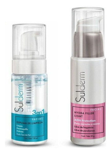 Espuma De Limpieza 3 En 1 + Hidra Filler Light Sulderm 0