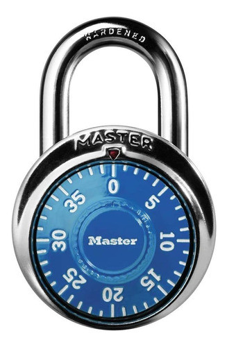 Candado Master Lock Combinacion Tipo Caja Fuerte Azul 1506d 0