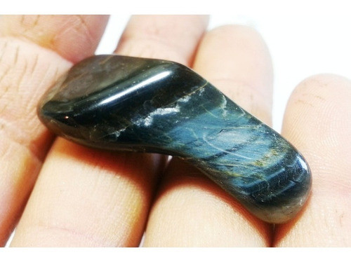 Ojo De Halcon Ojo De Tigre Azul Gema Unica Calma La Mente 0