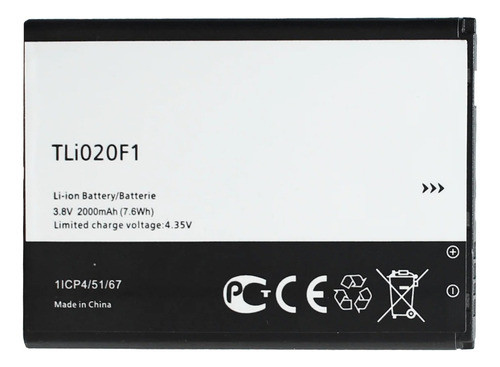 Bate Para Alcatel Pop 2 U5 C7 Ot7040 Idol 2 Mini Tli020f1 1