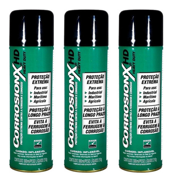 Kit 3x Anticorrosivo Corrosionx Hd Heavy Duty 300ml 1 Kit 3x Anticorrosivo Corrosionx Hd Heavy Duty 300ml 1