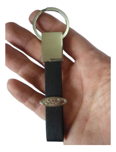 Chaveiro Luxo Ford Alça De Couro E Argola Aço 1