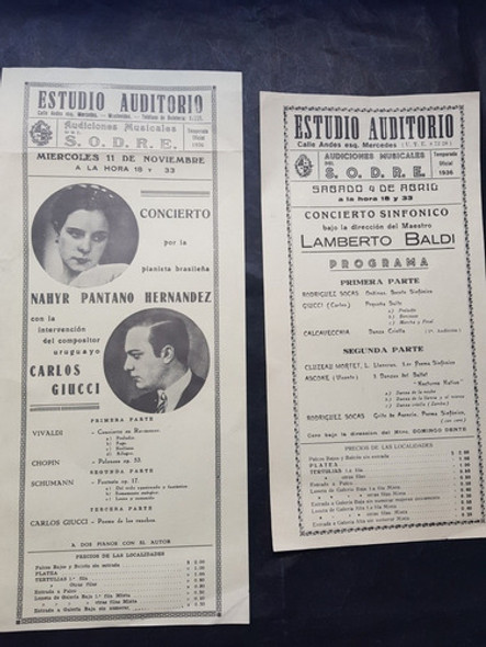 Antiguos Afiches De Teatro En Montevideo. 51311 0