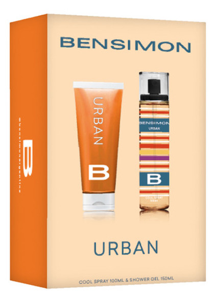 Body Splash Hombre Bensimon Urban Cool Spray+ Shower Gel Set 0