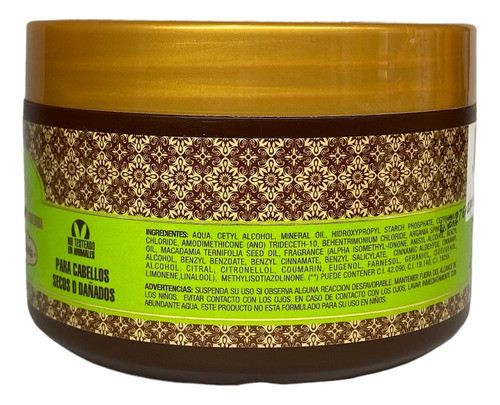 Bellissima Mascarilla Reparación 250gr Argán Y Macadamia 1
