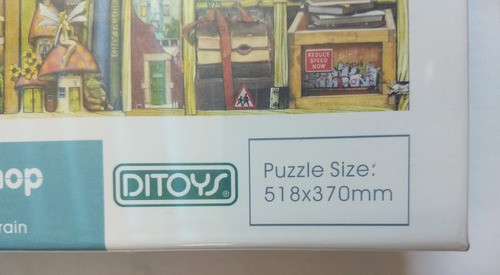 Rompecabezas 500 Piezas Bizarre Bookshop Ditoys+8(518x370mm) 1