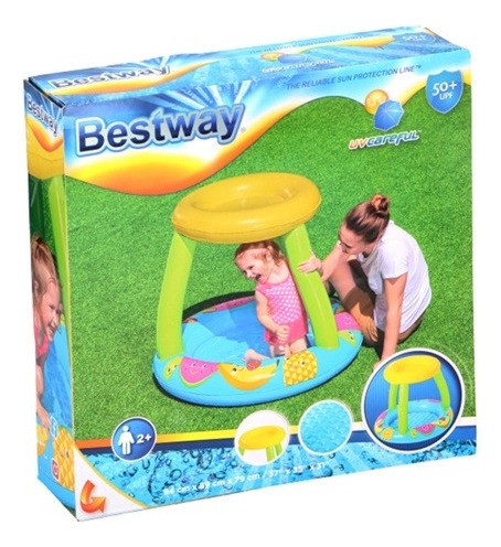 Pileta Inflable Frutas Con Techo Protector 52331 Bestway 1