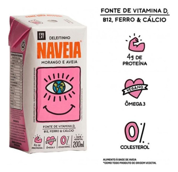 Deleitinho Morango Vegetal Naveia 200ml 0