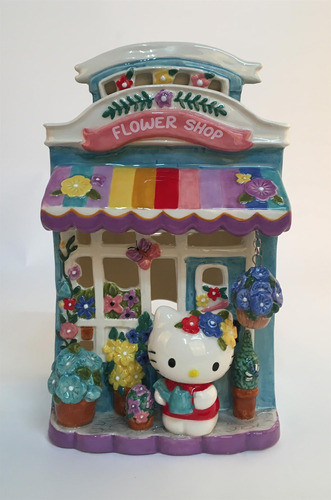 Candle House Blue Sky Clayworks Hello Kitty Floral Garden 0