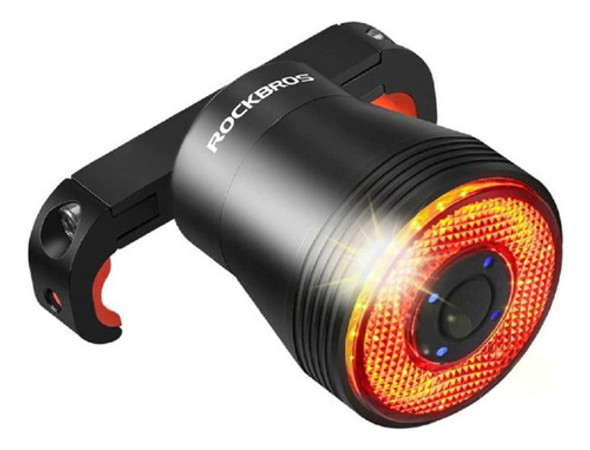 Luz De Bicicleta Rockbros 5 Modos Ip65 Detecta Frenada 0