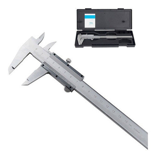 Calibre Acero Profesional 150 Mm Estuche Caja Electroimporta 0