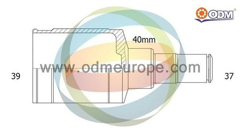 Homocinetica L/caja Izquierda Peugeot 307 24 Est/triceta 34 1