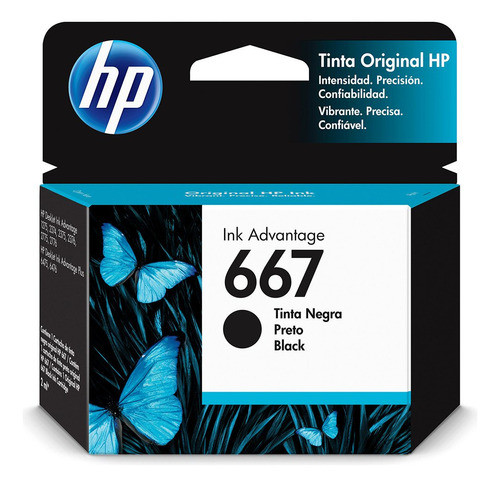 Kit Com 2 Cartuchos Hp 667 Preto Original Envio Imediato 1