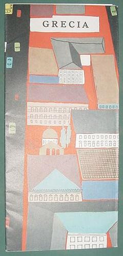 Folleto Turismo 1960 Grecia Desplegable Plano Ciudad Atenas 0