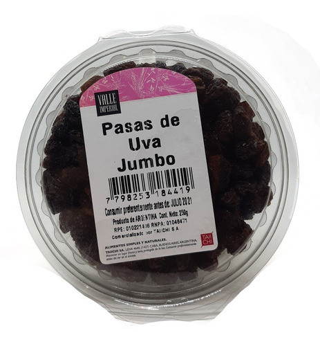 Pasas De Uva Jumbo 250 Gr Marca Valle Imperial 0