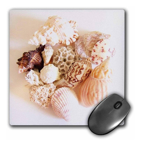 3drose Llc 8 x 8 x 0.25 inches Mouse Pad, She Sells Sea S 0
