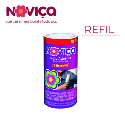 Refil Rolo Adesivo Tira Pelos Roupas Novica 1