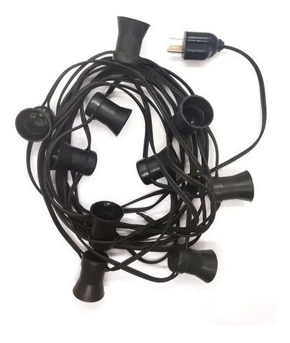 Guirnalda 10 Metros 10 Portalámparas Extensible Ficha Hembra 1