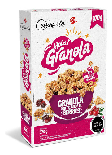 Nueva! Granola Cuisine Co Frutos Del Bosque 300g Importada 0