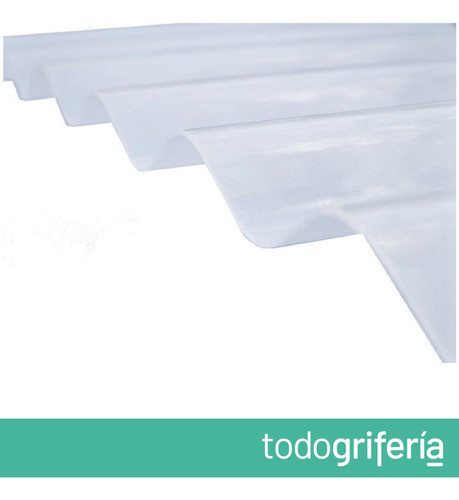 Chapa Polipropileno Traslucida Sinusoidal Blanca X 2.5 M 1