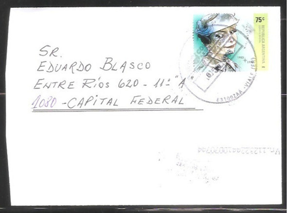 Argentina 2003  Sobre Circulado  Numero 204 0