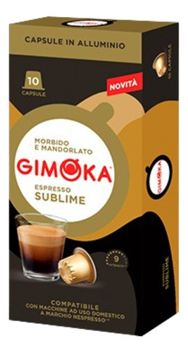 Cápsulas De Café Gimoka Espresso Sublime Aluminio 10 Cápsula 0