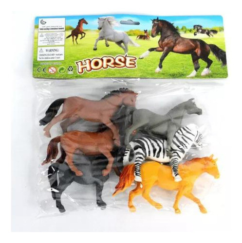Granja Set De Animales Caballos Grande X 12 Pcs Calidad Cs 1
