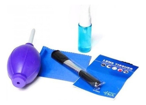 Kit De Limpeza Lentes E Câmeras Fotográficas Canon Nikon 1