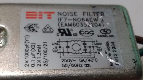 Filtro Ruido Tv LG 32lh30fr Con Garantía!!! If7-n06aew 1