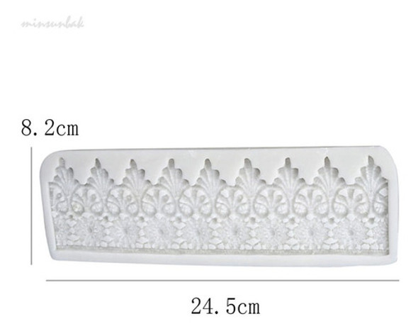 Molde De Silicone Renda 9 Bicos Para Biscuit E Confeitaria 1