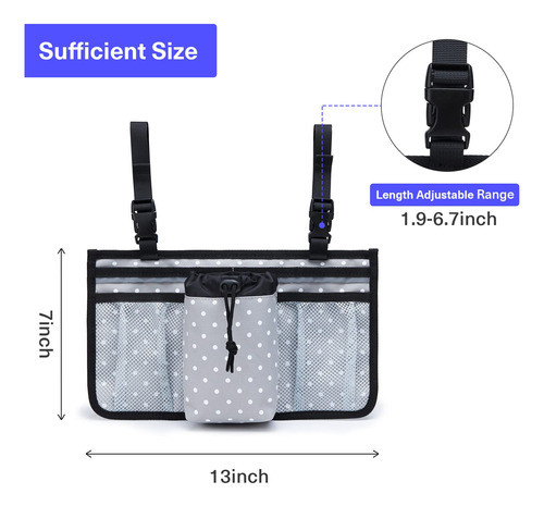 Accesorio Para Sillas De Ruedas Y Andadores (bolso) Gris 1