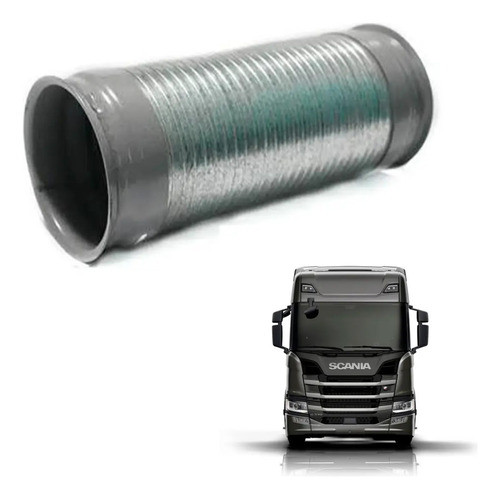 Tubo Flexivel Aco Galvanizado 4.1/2 X 310mm Intermediario Pa 1