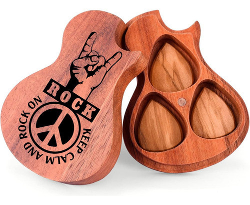 Estuche Para Púas De Guitarra Para Guitarras Bajas, Y Con 3 0